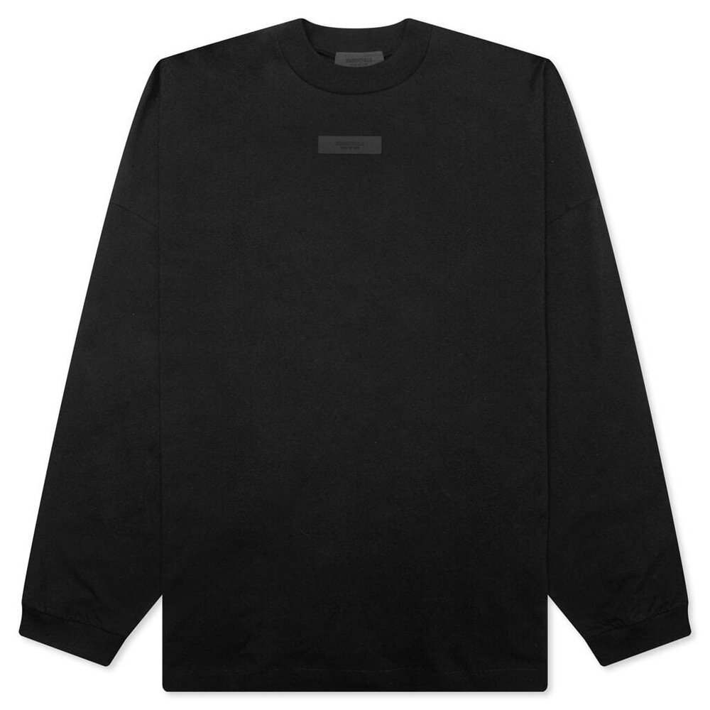 Fear of God Essentials, Men’s Long Sleeved Tee in Jet Black, Size XXL